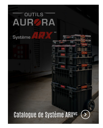 Catalogue des produits Système ARX d'Outils Aurora