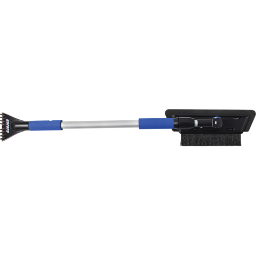 NN434 Brosse &agrave; neige, T&eacute;lescopique, lame Mousse de CAV/E, 48" Longueur, Noir/Bleu