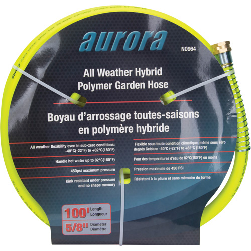 NO964 Hybrid Garden Hose, Copolymer, 5/8" dia. x 100'