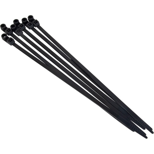 PG827 Attache-c&acirc;ble &agrave; visser, Longueur 8", R&eacute;sistance &agrave; la traction 50 lb, Noir