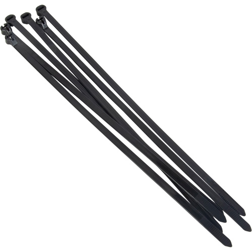 PG845 Steel Barb Cable Ties, 6" Long, 18 lbs. Tensile Strength, Black
