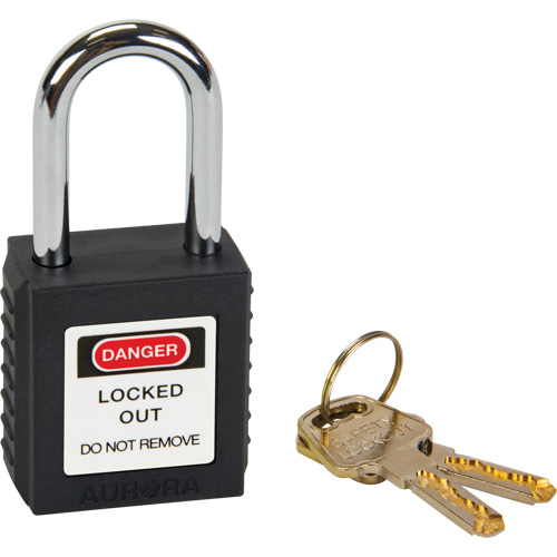 SHC361 Lock for Lockouts, Safety Padlock, Keyed Different, Thermoplastic, 1-1/2" Width