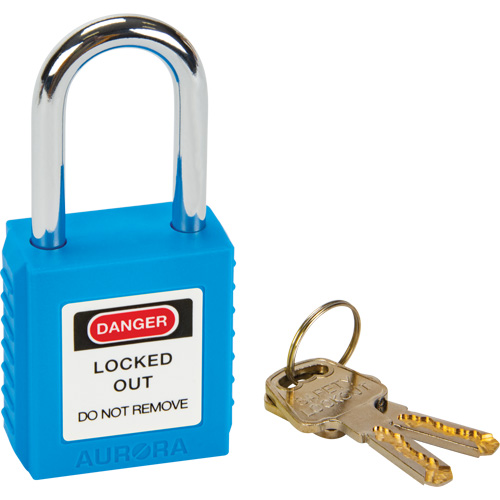 SHC362 Lock for Lockouts, Safety Padlock, Keyed Different, Thermoplastic, 1-1/2" Width