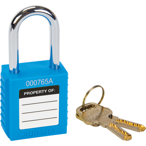 SHC362 Lock for Lockouts, Safety Padlock, Keyed Different, Thermoplastic, 1-1/2" Width