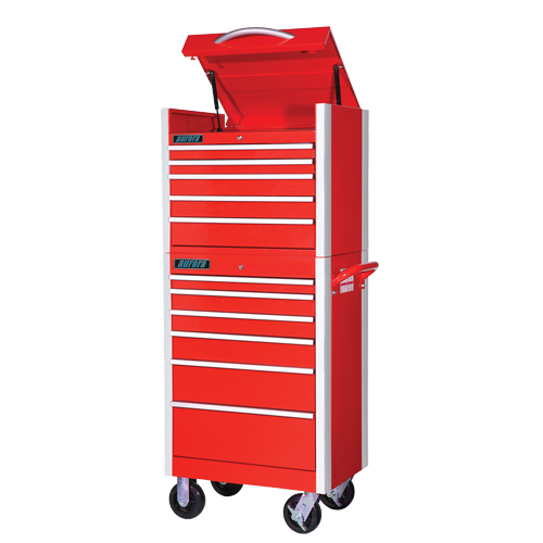 TEQ729 ATB600 Super Heavy-Duty Tool Chest, 27" W, 5 Drawers, Red