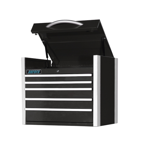 TEQ730 ATB600 Super Heavy-Duty Tool Chest, 27" W, 5 Drawers, Black