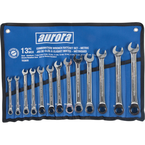 るっち Fixed Head Wrench Set, Combination, 13 Pieces, Metric