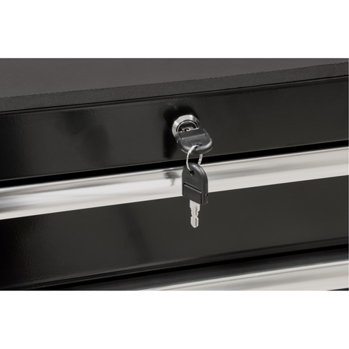 TER069 Heavy-Duty Tool Cart, 7 Drawers, 28" W x 22" D x 42-3/8" H, Black