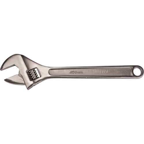 TJZ105 Adjustable Wrench, 18" L, 2-1/4" Max Width, Black