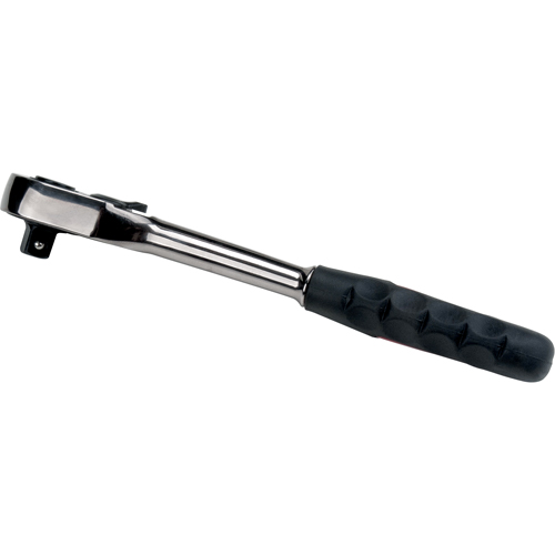 TLV381 Quick-Release Rubber Grip Ratchet Wrench, 3/8" Drive, Rubber Handle