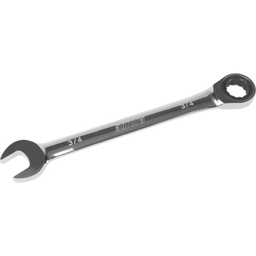 UAD660 SAE Ratcheting Combination Wrench, 12 Point, 3/4", Chrome Finish