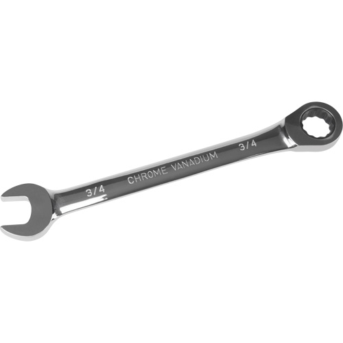 UAD660 SAE Ratcheting Combination Wrench, 12 Point, 3/4", Chrome Finish