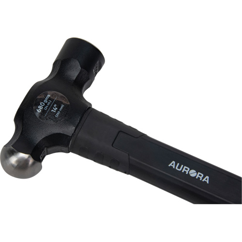 UAX593 Marteau &agrave; panne ronde, Poids de la t&ecirc;te 24 oz, Face Ordinaire, Prise Fibre de verre