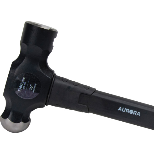 UAX596 Marteau &agrave; panne ronde, Poids de la t&ecirc;te 48 oz, Face Ordinaire, Prise Fibre de verre