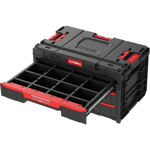 UAX722 Arx&reg; 3-Drawer Toolbox, 23-1/10" x 15" x 13-2/5", Black