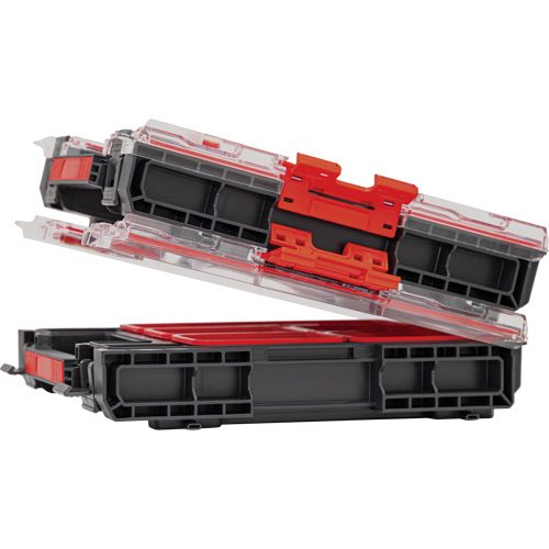 UAX733 Organisateur moyen avec bacs Arx, 10-3/10" x 14-3/10" x 3", Noir