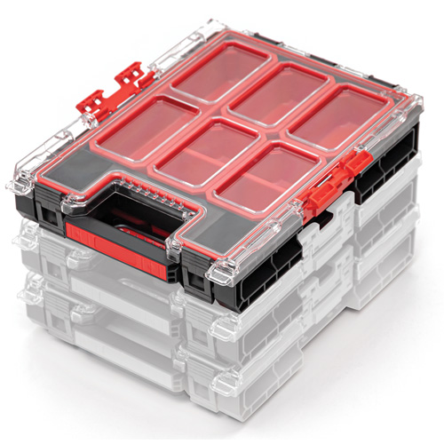 UAX733 Organisateur moyen avec bacs Arx, 10-3/10" x 14-3/10" x 3", Noir