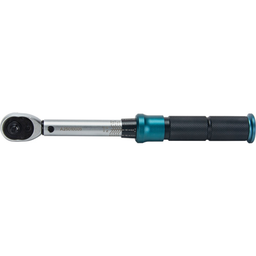 UAX748 72-Tooth Torque Wrench, Click, 1/4" Square Drive, 20 - 200 in-lbs.