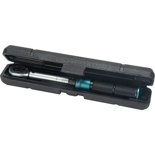 UAX748 72-Tooth Torque Wrench, Click, 1/4" Square Drive, 20 - 200 in-lbs.