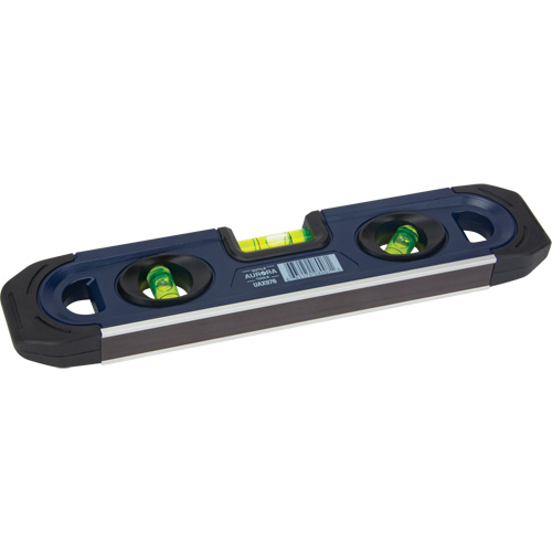 UAX976 Torpedo Level, 9" L, 3 Vials, Magnetic