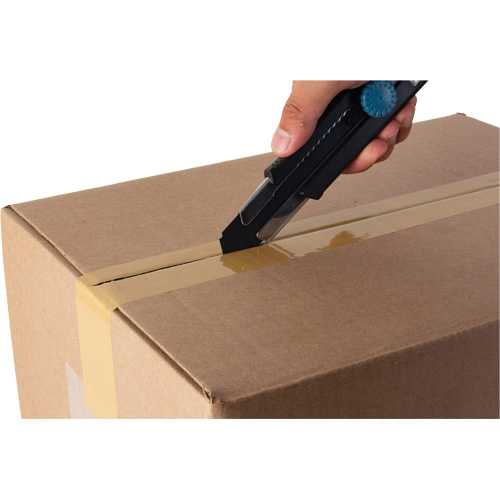 UAY904 25mm Retractable Knife, Stainless Steel, Heavy-Duty, Rubber Handle
