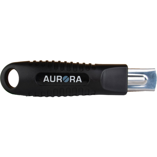 UAY907 Standard-Duty Retractable Safety Knife, Stainless Steel, Rubber Handle
