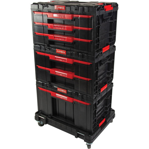 UAZ940 4-Piece Arx&reg; Dolly with Swivel Casters Set, 23-1/10" x 15" x 22-1/2", Black