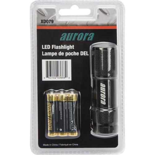 XD079 Mini lampe de poche AFL200, DEL, 25 lumens, Piles AAA