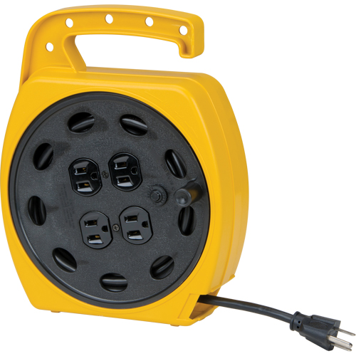 XE671 Wind-Up Extension Cord, 25', SJT, 16/3 Gauge, 10 A