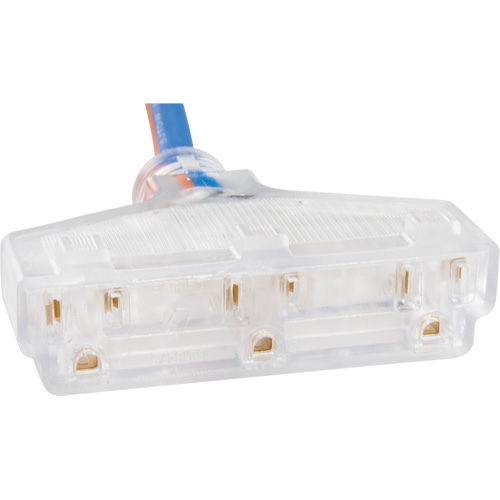 XH238 TPE-Rubber Extension Cord with Light Indicator, All-Weather, SJEOW, 12/3 AWG, 15 A, 3 Outlet(s), 25'