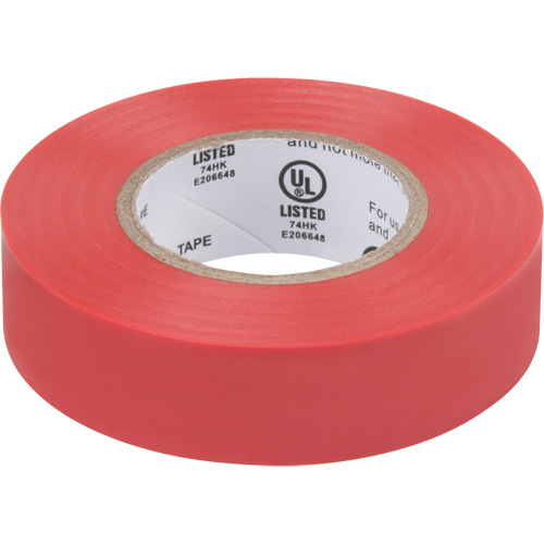 XH383 Electrical Tape, 19 mm (3/4") x 18 M (60'), Red, 7 mils