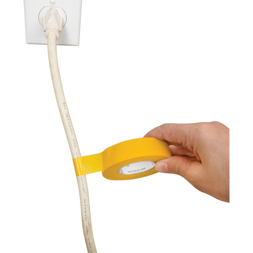 XH387 Electrical Tape, 19 mm (3/4") x 18 M (60'), Yellow, 7 mils