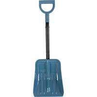 NAA612 Collapsible Snow Shovel, Polypropylene Blade, 10" Wide, Straight Handle