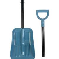 NAA612 Collapsible Snow Shovel, Polypropylene Blade, 10" Wide, Straight Handle