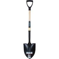 NN243 Round Point Shovel, Tempered Steel Blade, Hardwood, D-Grip Handle