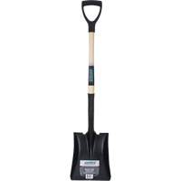 Square Point Shovel, Hardwood, Tempered Steel Blade, D-Grip Handle, 29" Long NN245 | Aurora Tools