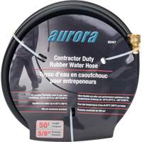 Contractor Duty Rubber Hose, Rubber, 5/8" dia. x 50' NO487 | Aurora Tools