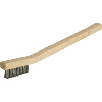 Small Cleaning Industrial-Duty Scratch Brush, Stainless Steel, 3 x 7 Wire Rows, 7-3/4" Long NT615 | Aurora Tools