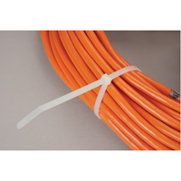 Cable Ties, 8" Long, 50 lbs. Tensile Strength, Natural PF389 | Aurora Tools