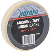 General Purpose Masking Tape, 18 mm (3/4") W x 55 m (180') L, Beige PF886 | Aurora Tools