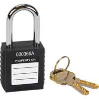 SHC361 Lock for Lockouts, Safety Padlock, Keyed Different, Thermoplastic, 1-1/2" Width