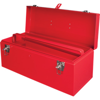 ATB100 Portable Tool Box with Metal Tool Tray, 8-3/4" D x 21" W x 9" H, Red TEP336 | Aurora Tools