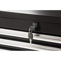 TER066 Coffre &agrave; outils industriel, 26" la, 4 tiroirs, Noir