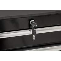 TER069 Heavy-Duty Tool Cart, 7 Drawers, 28" W x 22" D x 42-3/8" H, Black