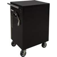 TER069 Heavy-Duty Tool Cart, 7 Drawers, 28" W x 22" D x 42-3/8" H, Black