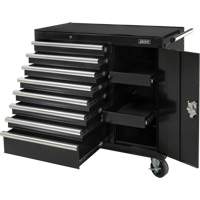 Industrial Tool Cart, 8 Drawers, 44-3/10" W x 21-1/10" D x 36-7/10" H, Black TER218 | Aurora Tools