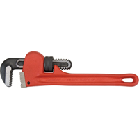 TJZ106 Pipe Wrench, 1" Jaw Capacity, 8" Long, Powder Coated Finish