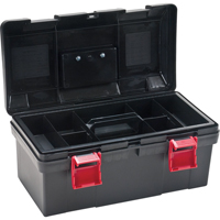 Heavy-Duty Tool Box, 17-1/2" W x 9-1/2" D x 8" H, Black TLV083 | Aurora Tools