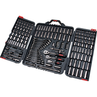 210-Piece 1/4", 3/8" and 1/2" Drive S.A.E./Metric Socket and Wrench Set TLV362 | Aurora Tools