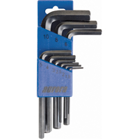 Hex Key Pouch Set, 9 Pcs., Metric TNB732 | Aurora Tools